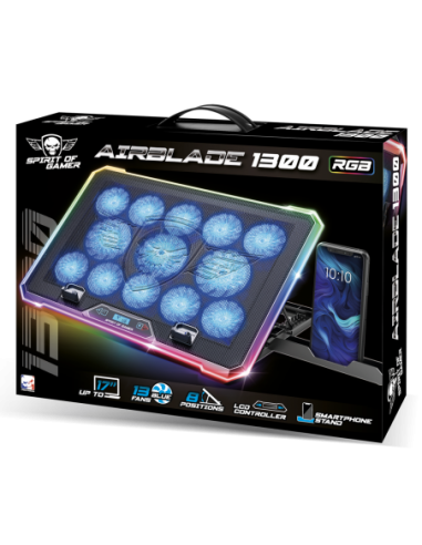 Cooler notebook SPIRIT OF GAMER AIRBLADE 1300 RGB 18"