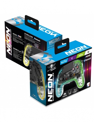 Gamepads SPIRIT OF GAMER BLUETOOTH NÉON RGB PS3 / PS4 / PC