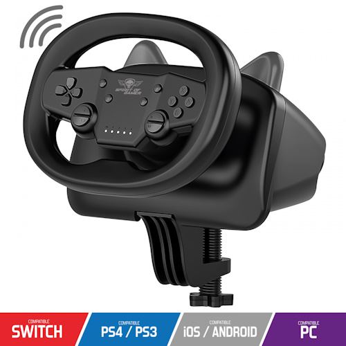 Volante Spirit of Gamer Race Wheel Pro Air Preto - SOG-RWPABK