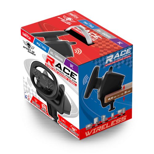 Volante Spirit of Gamer Race Wheel Pro Air Preto - SOG-RWPABK