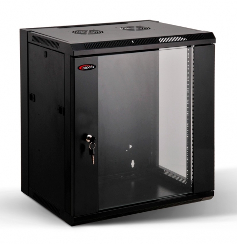 BASTIDOR NAPOFIX BASTIDOR MURAL 12U 19" 570x600 C/2x8 PORTS PDU + 2xSHELVES NC12U-5760