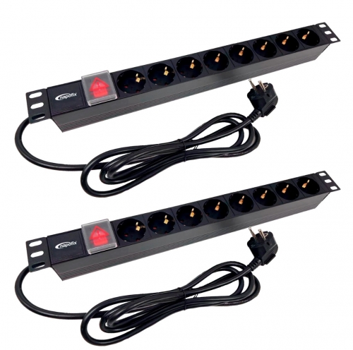 BASTIDOR NAPOFIX BASTIDOR MURAL 12U 19" 570x600 C/2x8 PORTS PDU + 2xSHELVES NC12U-5760