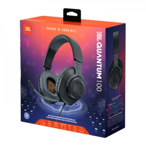 Headset JBL Quantum Q100 M2 MIC BOOM Gaming Preto