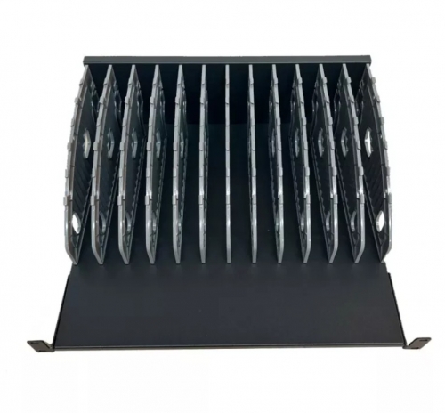 EWENT PRATELEIRA RACK 19" 12 UNID NOTEBOOKS-TABLETS-SMARTPHONES BLACK RAL