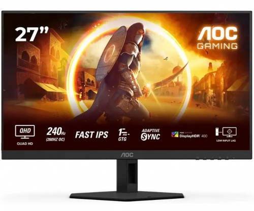 Monitor AOC G4 Q27G4ZR IPS 27 polegadas QHD 16:9 240Hz/260Hz (OC) VESA Adaptive Sync