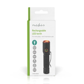 Lanterna LED NEDIS 500lm 250 m 10W PILHAS 3X C/LR14 CINZA