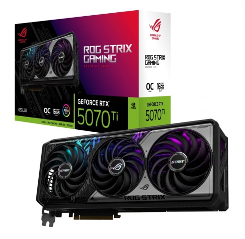 Placa Gráfica Asus NVIDIA GeForce RTX 5070 Ti Blackwell ROG Strix Gaming OC 16GB GDDR7 DLSS4 90YV0M90-M0NA00