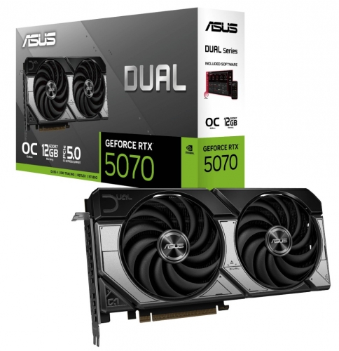 Placa Gráfica Asus NVIDIA GeForce RTX 5070 "Blackwell" Dual OC 12GB GDDR7 DLSS4
