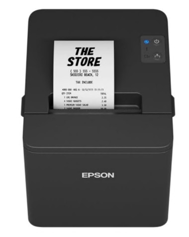 Impressora Epson TM T20IV (102)  térmica Rolo (7,95 cm) 203 x 203 dpi até 250 mm/ s USB, serial, LAN  corte parcial preto , C31CL47102
