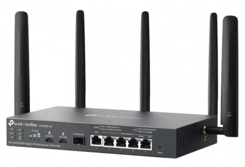 Omada 4G+ Cat6 AX3000 Gigabit VPN Gateway with 4-Port PoE+