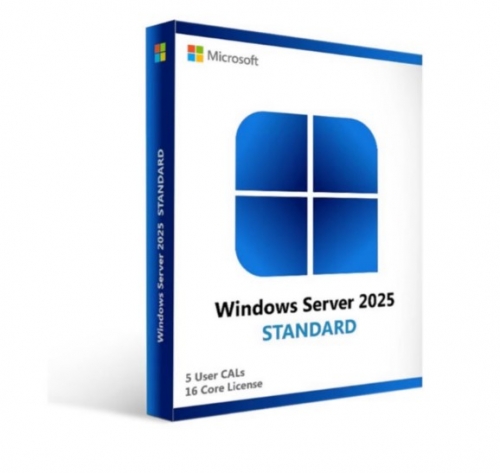 Microsoft Windows Server 2022/2025 Standard or Datacenter - C/ Customer Kit - licença - 5 utilizadores CAL , 634-CVFH