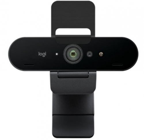 Câmara Logitech BRIO 4K streaming ao vivo a cores 13 MP 3840 x 2160 áudio USB-C