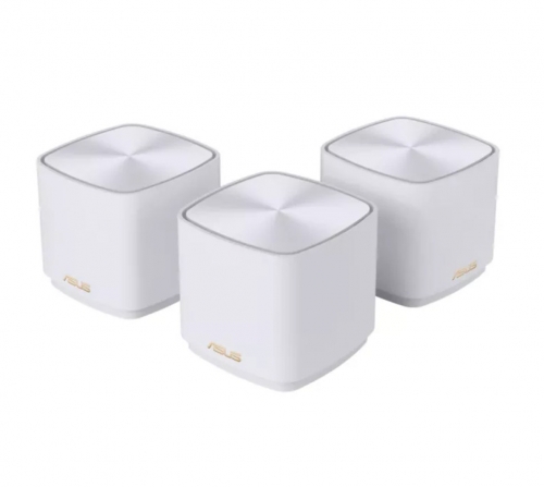 Router Asus AX3000 ZenWiFi Mesh(XD5) Dual-Band WiFi 6 Branco Pack3 90IG0750-MO3B20