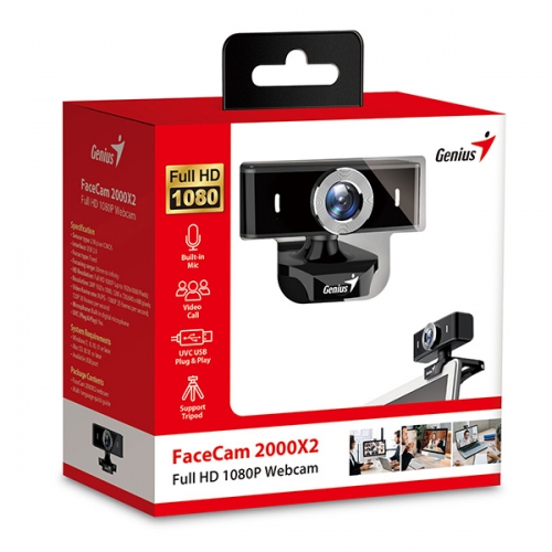 FaceCam 2000X 1080p Full HD ,2M, mic, Lente fixa
