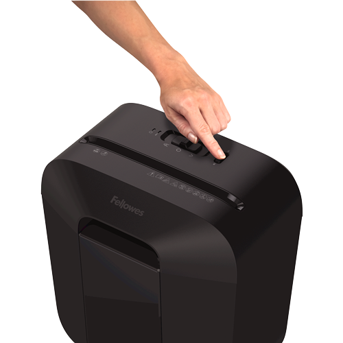 Destruidora FELLOWES LX25 corte em partículas preta