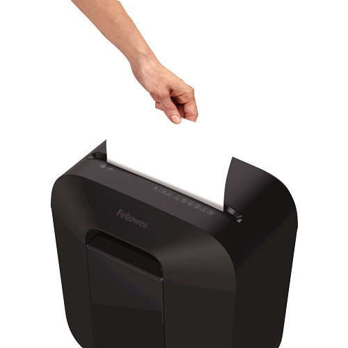 Destruidora FELLOWES LX25 corte em partículas preta