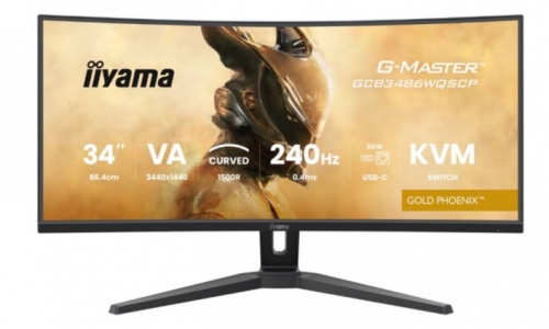 Monitor iiyama G-MASTER Gold Phoenix GCB3486WQSCP-B1 Gaming Curvo 34" (31.4" visível) 3440 x 1440 UWQHD @ 240 Hz