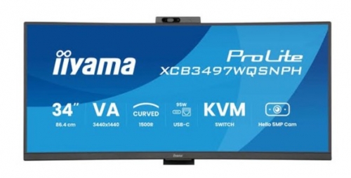 Monitor LED curvo 34" (31.3" visível) iiyama ProLite XCB3497WQSNPH-B1