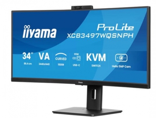 Monitor LED curvo 34" (31.3" visível) iiyama ProLite XCB3497WQSNPH-B1