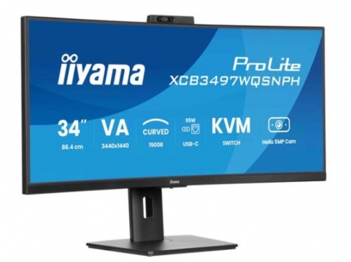 Monitor LED curvo 34" (31.3" visível) iiyama ProLite XCB3497WQSNPH-B1