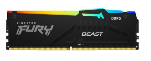 Memória Kingston FURY Beast RGB DDR5 64GB DIMM 2800 MHz / PC5-44800 CL40 1.25 V unbuffered on-die ECC preto, KF556C40BBA-64