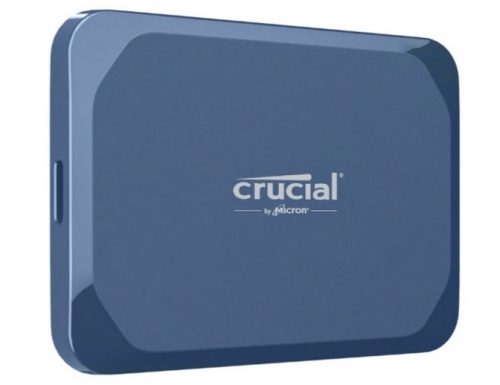 Disco Crucial X10 SSD encriptado 2 TB externo USB 3.2 Gen 2x2 azul mate
