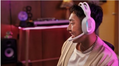 Auscultadores Logitech G G522 Bluetooth / LIGHTSPEED sem fios, com cabo USB-A, USB-C branco