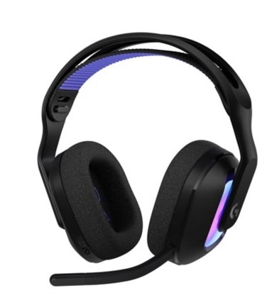 Auscultadores Logitech G G522 tamanho completo Bluetooth / LIGHTSPEED sem fios, com cabo USB-A, USB-C preto , 981-001544