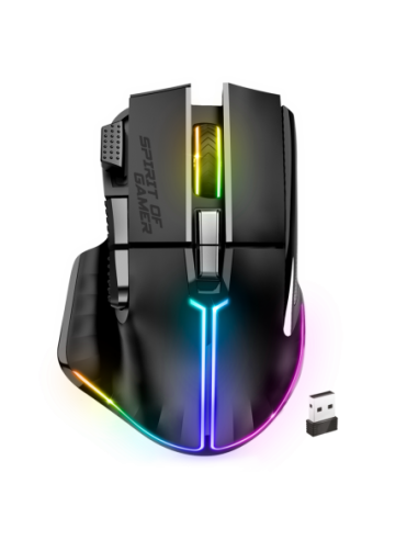 Rato SPIRIT OF GAMER Pro M5 Escuro Wireless - S-PM5RFBK