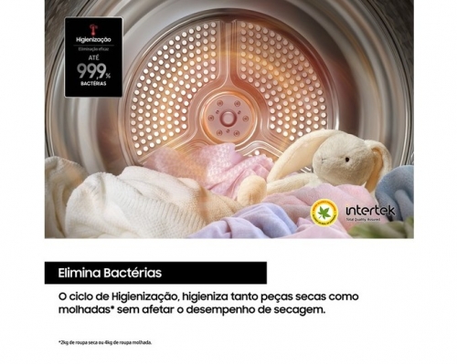 Máquina de Secar Roupa Samsung DV90DG6845LEU3 9 kg Bomba de Calor Classe A – AI Dry+ Wi-Fi