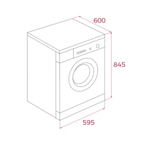 Máquina de Secar Roupa Teka SHK 70840 WH, 8 kg, Bomba de Calor, 14 Programas, Branco.