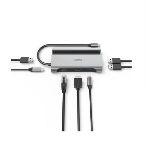 Adaptador multiporta HAMA USB-C Hama USB-C Multiport, 7 portas