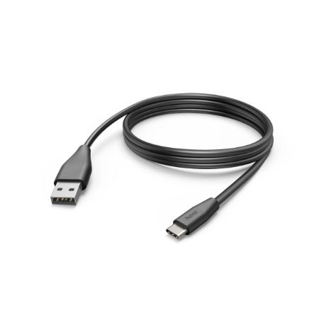 Cabo USB Hama USB-A - USB-C 3 m preto