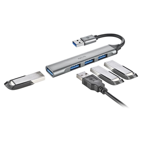 Hub USB de 4 portas: 1 x USB 3.2 Gen1 e 3 x USB 2.0 NGS - IHUB4MICRO