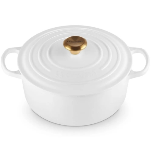 LE CREUSET - Cocotte Redonda Signature 24cm Branco 21177260101441