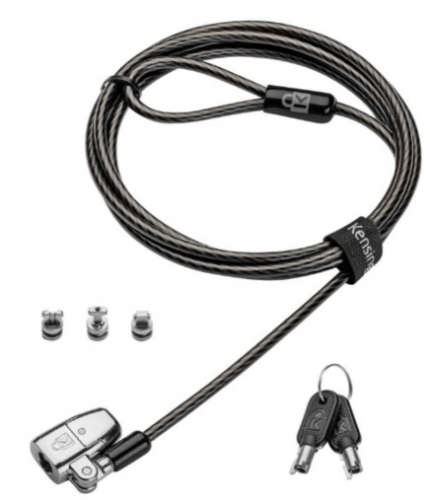 Cabo de segurança Kensington ClickSafe 2.0 Universal Keyed Laptop Lock com chave mestra 1.8 m, K68108M