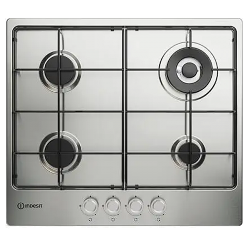 INDESIT PLACA 60CM 4GAS COMANDOS FRONTAIS INOX