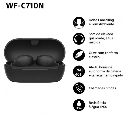 Auriculares Sony TRULY WIRELESS Preto