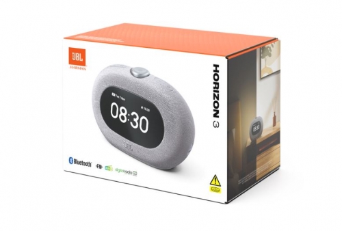 JBL HORIZON3 CLOCK RADIO and Bluetooth Grey