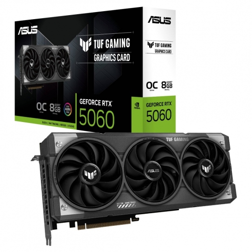 Placa Gráfica Asus NVIDIA GeForce RTX 5060 Blackwell TUF Gaming OC 8GB GDDR7 DLSS4 90YV0N00-M0NA00