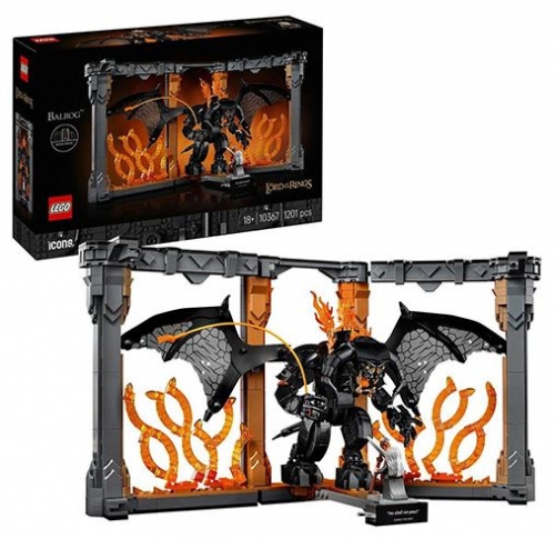 LEGO Booknook: Gandalf The Grey vs Balrog 10367
