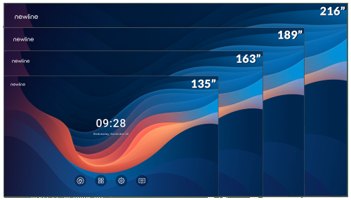 Newline DV ONE+ 135 polegadas Full HD All-in-One Direct-View 
