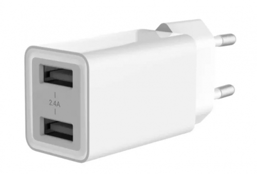 CARREGADOR CONCEPTRONIC 2xUSB 2.4A 12W WHITE