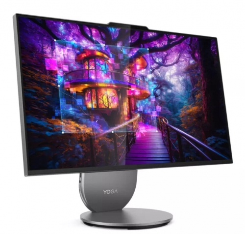 Yoga AIO 27IAH10-953 - ULT7-255H, 16GB, 1TB, 27" QHD, Windows 11 Home - Grey