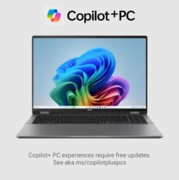 Portátil ASUS Vivobook Flip TP3607SH Intel Core Ultra 7 258V 16INCH WQXGA+ 32GB 1TB GN22-X2 W11P 90NB15S1-M00270