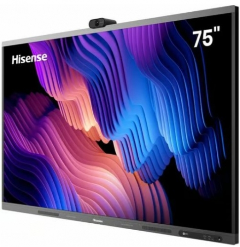 MONITOR HISENSE 75WM6FE 75" 4K UHD D-LED 400CD TOUCH 55 POINTS ANDROID 13 WEBCAM 