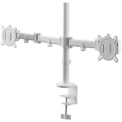 ONE FOR ALL - Suporte Mesa para 2 Monitores Branco DM 2220