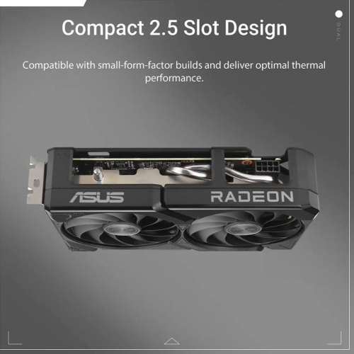 Placa Gráfica Asus AMD Radeon RX 9060 XT RDNA 4 Dual Gaming 8GB GDDR6 90YV0MI1-M0NA00