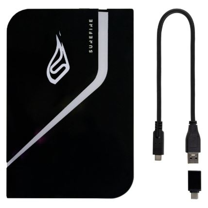 Disco externo SureFire PyroDrive Gaming 1 TB SSD USB C® (USB 3.2 1ª geração) Preto