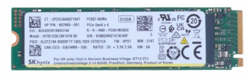 Disco HP SSD 512 GB interna M.2 2280 PCIe 4.0 x4 (NVMe)